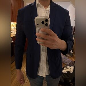 Express Men's Navy Blue Suit Jacket
